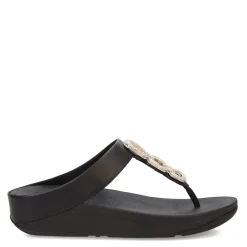 Women's FitFlop, Fino Crystal Chain Toe-Post Sandal