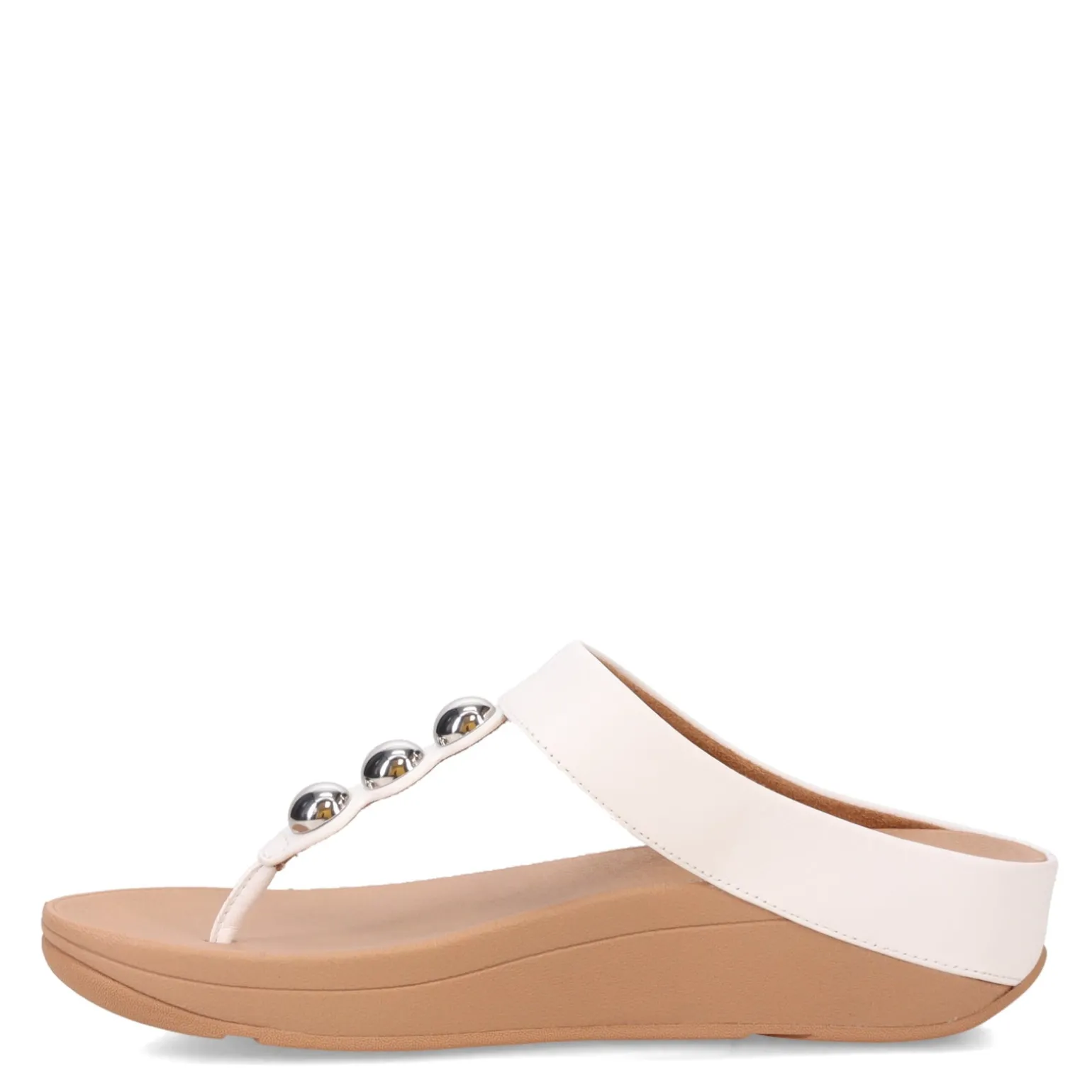 Women's FitFlop, Fino Mirror Dome Toe-Post Sandal