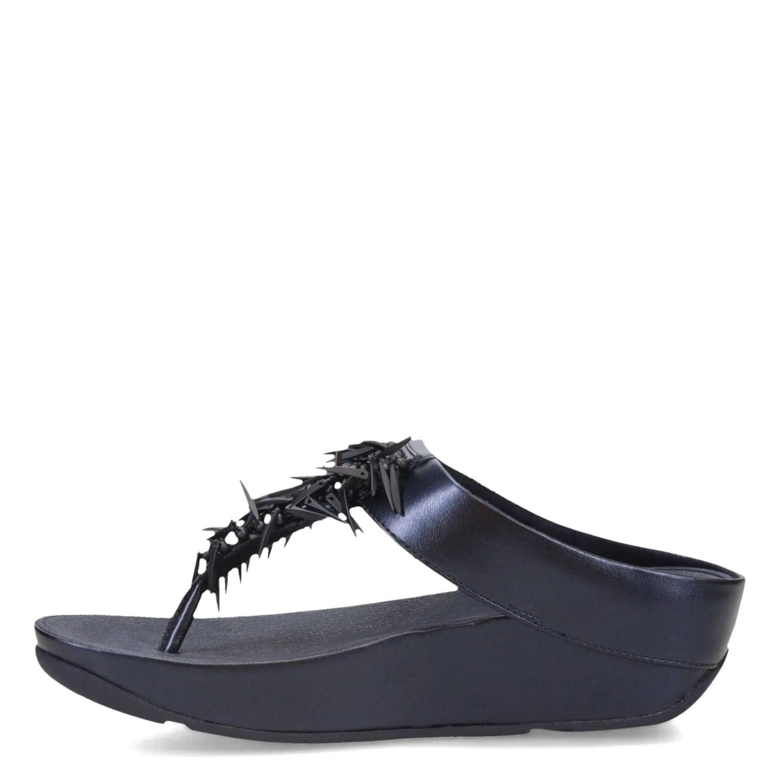Women's FitFlop, Rumba Beaded Metallic Toe-Post Sandal