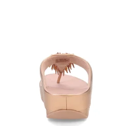 Women's FitFlop, Rumba Beaded Metallic Toe-Post Sandal